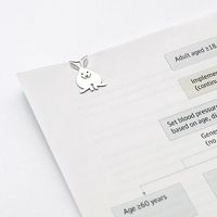 デザインフィル エッチングクリップス ウサギ柄 43358006 1セット(1箱(4型×4個)×2)