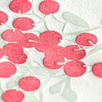 デザインフィル レターセット 活版 レース柄 赤 86460006 1組(3セット)