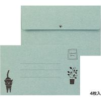 デザインフィル レターセット えがお ねこ柄 91802542 1セット(3組)