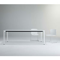 【組立設置込】コクヨ JUTO 会議テーブル 角型 4本角脚 アジャスター 塗装脚 幅1800×奥行900×高さ720mm ホワイト/シルバー 1台（直送品）