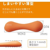 ダンベル スリムタイプ 1.5ｋｇ 筋トレ 1個入り 持ちやすい オレンジ エクリアスポーツ HCF-DBS15DR エレコム 1個（直送品）