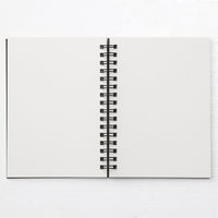 無印良品 ダブルリングノート 無地 A6 ダークグレー 80枚 1箱（10冊入） 良品計画