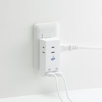 海外でも日本でも使えるUSB充電器 3AC+2USB 4.8A VF48A3AC2U ヤザワコーポレーション（直送品）
