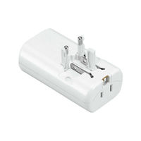 ヤザワコーポレーション 海外用マルチ変換プラグUSB付3.1A白/HPM5 HPM53AWH 1個