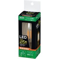 高W C32シャンデリア形LED E17 L色 CL LDC2LG32E17C ヤザワコーポレーション