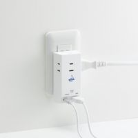 海外でも日本でも使えるUSB充電器 3AC+1USB +1typeC4.8A VF48A3AC1C ヤザワコーポレーション（直送品）
