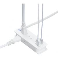 海外でも日本でも使える急速充電タップ 4AC+1USB+1TypeC 3.4A 1m VFC34A4AC1C ヤザワコーポレーション（直送品）