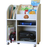 白井産業 シマウーノ はりねずみがかわいいホワイトのランドセルラック幅644×奥行296×高さ823mmホワイトSMU-8065W-H 1台（直送品）