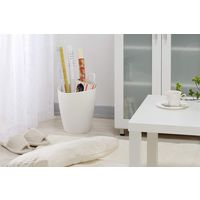 イノマタ化学 ゴミ箱 ライズ 9L ホワイト 3419 3個（直送品）