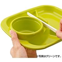 イノマタ化学 バーベキューディッシュ 角 グリーン 1421 20個（直送品）