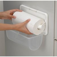 イノマタ化学 キッチンペーパーホルダー（マグネット・吸盤付き） ホワイト 342 2個（直送品）