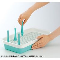 イノマタ化学 コンパクト水切りスタンド ポタ パステルピンク 52 4個（直送品）