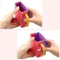 イノマタ化学 紙パックジュースホルダー 1セット(20個) ブルー 1128（直送品）