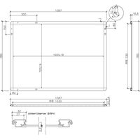 【車上渡し】アール・エフ・ヤマカワS-SHS SHスナップフレームB1ブラックフレーム 幅1087×奥行785×高17mm 1台（直送品）