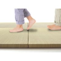 萩原 置き畳フラッタ 倉敷2 約W82×D82×H2.5cm ナチュラル 159055002 1枚