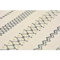 萩原 インド綿ボンディングラグ セポ 約幅900×奥行1850mm ブラック 270066839 1枚（直送品）