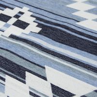 萩原 ゴブランシェニールラグ オルテガグラデーション 約幅1300×奥行1850mm ブルー 240612905 1枚（直送品）