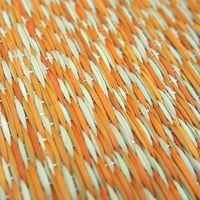 萩原 い草小座布団 シャイン 約幅440×奥行440mm オレンジ 81938704 1セット（2枚入り）（直送品）