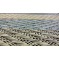 萩原 国産い草センターラグ（裏貼り） レーヴ 約幅1910×奥行2500mm ブルー 81938201 1枚（直送品）