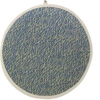 萩原 い草チェアパッド シャイン 約幅400×奥行400×高さ20mm ブルー 81938715 1セット（2枚入り）（直送品）