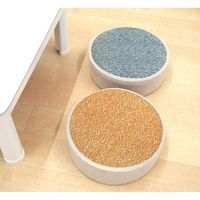 萩原 い草高座クッション シャイン 約幅400×奥行400×高さ120mm ブルー 81938716 1個（直送品）