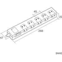 サンワサプライ 雷ガードタップ TAP-SP2110-5BR 1個（直送品）
