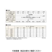 宇部樹脂加工 CRシリーズ 軽・中荷重用ローラー CR60ー480ー12N 1個（直送品）