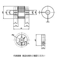 日本ミニチュアカップリング ベローズカップリング NAシリーズ(コレットタイプ) 5×6 5X6 1個（直送品）