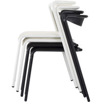 ライオン事務器 LEO スタッキングチェア LE-230S-BK 89039 1脚（直送品）