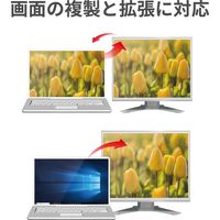 変換ケーブル DisplayPort[オス] - DVI-D 24ピン[オス] 1.0m ブラック CAC-DPDVI10BK エレコム 1個