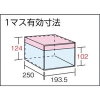 トラスコ中山 TRUSCO スチール製区分棚 KB型 コボレ止め付 W875×D250×H1800 4列12段 KB-4120 1台(1個)（直送品）