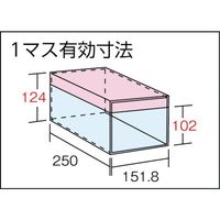 トラスコ中山 TRUSCO スチール製区分棚 KB型 コボレ止め付 W875×D250×H1800 5列12段 KB-5120 1台(1個)（直送品）
