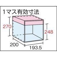 トラスコ中山 TRUSCO スチール製区分棚 KA型 コボレ止め付 889X214XH927 4列3段 KA-4033 1台(1個)（直送品）