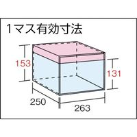 トラスコ中山 TRUSCO スチール製区分棚 KB型 コボレ止め付 W875×D250×H927 3列5段 KB-3053 1台(1個)（直送品）