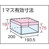 トラスコ中山 TRUSCO スチール製区分棚 KA型 コボレ止め付 889X214XH1802 4列8段 KA-4080 1台(1個)（直送品）