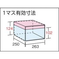 トラスコ中山 TRUSCO スチール製区分棚 KB型 コボレ止め付 W875×D250×H926 3列6段 KB-3063 1台(1個)（直送品）