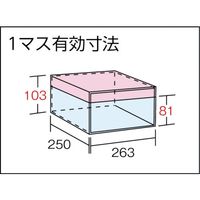 トラスコ中山 TRUSCO スチール製区分棚 KB型 コボレ止め付 W875×D250×H927 3列7段 KB-3073 1台(1個)（直送品）