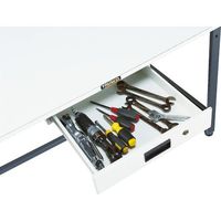 TRUSCO 中荷重作業台(500kg)AEW型 900X600XH740 薄型1段引出付 ダークグレー色 AEWP-0960UDK1 1台（直送品）