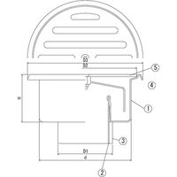 アウス ステンレス製浅型ワントラップ(VP・VU・SU兼用) D-36VS-PU 75x40 1個