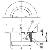 アウス ツバ広掃除口(VP・VU兼用) D-COVT-PU-N 100 1個