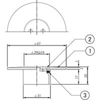 アウス ツバ広掃除口（VP30用） D-COVT-VP（直送品）