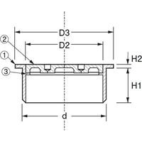 アウス 掃除口（VP専用） D-COV-VP 25（直送品）