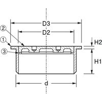 アウス 掃除口（VP専用） D-COV-VP 30（直送品）