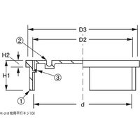 アウス 掃除口（内ネジ） D-COA 80（直送品）