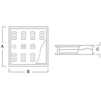 アウス ハイとーる角型（浅型） FM15-15（直送品）