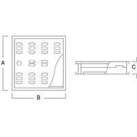 アウス ハイとーる角型（浅型） FM20-20（直送品）
