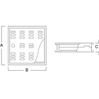 アウス ハイとーる角型（深型） FM20-20D（直送品）