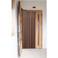 ワダミツ ワイド幅パタパタアコーディオンカーテン Bピンク 250cm丈 a1540830（直送品）