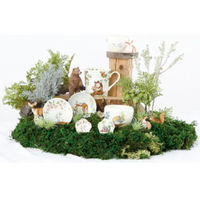 ブルーム 美濃焼 林民和ひなたの森丸碗（L）/roundbowl（L）/うさぎ・桜/8.5×10×7cm 16596 1セット（4個：1個入×4箱）（直送品）