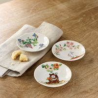 ブルーム 美濃焼 林民和ひなたの森小皿/しか・野花/small dish/9.5×1.5cm/日本 16617 1セット（10枚：5枚入×2箱）（直送品）